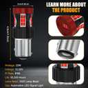1157 LED Bulb Red, BAY15D PY21W 7507 LED Brake Light Bulbs Super Bright for Rear Brake Lights and Tail Lights, 2 Pack