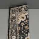 Washable 2x3 Entryway Area Rug: Vintage Non-Slip Backing Rugs for Kitchen Bathroom Water Resistant Carpet for Bedroom Soft Low Pile Front Door Mat for Dining Room 2x3 Black