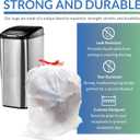 Reli. Tall Kitchen Drawstring Trash Bags 13 Gallon | 500 Count Bulk | Kitchen Garbage Bags | White | 13 Gallon - 16 Gal Capacity