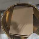 Gold Ceramic Vessel Sink with Faucet and Drain 16 Inch Bathroom Sink Above Counter Round Basin Bowl Sink for Bathroom, 15.6 x 15.6 x 5.8 inches