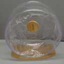 Niteangel Super-Silent Hamster Exercise Wheels: - Quiet Spinner Hamster Running Wheels with Adjustable Stand for Hamsters Gerbils Mice Or Other Small Animals (L, Transparent)