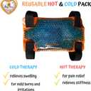 BodyMoves Kid's Ankle Brace Support Plus Hot and Cold Ice Pack (Sporty Black, MED for Big Kids M (US 3.5-7))