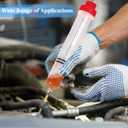 Gisafai 500cc Fluid Extractor Automotive Pump Manual Oil Extractor Pump Syringe for Gasoline Hand Cleaner for Power Steering, Hydraulic Fluid(Red)