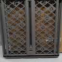 MYPET North States Paws Portable Pet Gate: 26-40" Wide. Pressure Mount. No Tools Needed. Made in USA, 23" Tall, Expandable, Durable Dog Gates for Doorways, Fieldstone Gray