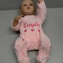 WOOROY Lifelike Reborn Baby Dolls - 18 Inch Real Baby Doll Girl Vinyl Body Realistic Newborn Real Life Baby Dolls with Open Eyes, Handmade Poseable, Gift with Doll Accessories for Kids 3+