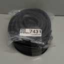 Black Solid Rubber Strip, 1/8 (.125)" Thick X 2" Wide X 10'Long, Solid Flat Rubber Roll for Anti-Slip, Anti-Vibration, DIY Gaskets, Crafts, Sealing, Supports, Protection