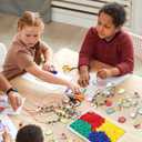 48 Sets Back to School Bead Necklace Crafts Kit Welcome First Day of School Craft Gifts Apple Bus Shape Beads DIY Necklace Supplies Party Favor