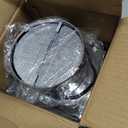 HG Power 6 Inch Exhaust Fan: Kitchen Exhaust Fans with Power Cord Attic vent Fan with Damper Wall Small Fume Extractor Ventilation Fan for Shop Chicken Coop Basement Smoking Room Garage Silver