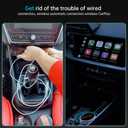 Wireless CarPlay Adapter for Apple CarPlay, Easy to Upgrade Wired CarPlay to Wireless,Auto Connect, Mini Size, Compatible with Cars from 2017 & iOS 10+