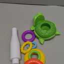 Move2Play Stacking Toy, Includes 7 Unique Rings, Montessori Development, Baby Toy, Gift for 1 Year Old Boys & Girls, Ages 0-6+, 9, 10, 12, 18+ Months (Turtle Stacker)