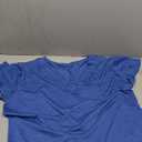 Sipaya Womens T Shirts Basic V Neck Tee Loose Fitting Casual Short Sleeve Tops.3XL