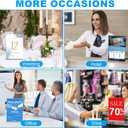 EHWINE Acrylic Sign Holder 8.5 x 11, 10 Pack Double-Sided Stand up Table Top Sign Holders, Clear Acrylic Picture Frame Menu Flyer Paper Holder Display Stand for Office Business Store Wedding Party