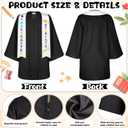 Lasnten Matte Kindergarten Graduation Gown Cap Tassel Set with 2026/2027 Charm Stole Accessories for Kids Grad Gift (Black, S)