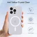 for iPhone15 Case,Military Grade Drop Protection, Compatible with MagSafe, Anti-Fingerprint, Slim and Light, Anti Yellow Matte Case for iPhone15, White