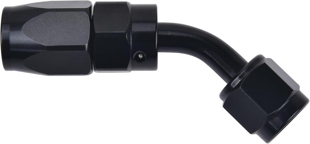 EVIL ENERGY 12AN Hose End Fitting 45 Degree Swivel for CPE Braided Hose Black