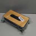 Modern Tissue Box Cover with Bamboo Lid, Tissue Holder,Rectangular Box Covers,for bedrooms, Offices, bathrooms, Living Rooms etc. (Black)