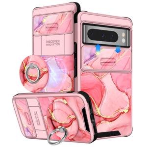 Buleens for Google Pixel 8 Pro Case 6.7 Inch - with Ring Stand & Camera Cover Aesthetic Cute Designed Women Girls Pretty Girly Fashion Unique Teens for Pixel 8 Pro Phone Case Compatible with Magsafe