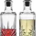 Godinger Oil and Vinegar Dispenser Cruet Set, Condiment Pourer Bottle - Dublin Collection (2 pcs)