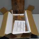 QEEIG Bathroom Floating Shelves for Wall - 15.7" Wall Mounted Shelf Over Toilet Farmhouse Home Decor Display Bookshelf Small 15.7 x 6.7 inch Set of 2, Rustic Brown (008-40BN)