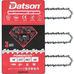 FOR Stihl Chainsaw Chain 26RS 68 for Stihl MS250, MS251, 3005 008 4717-36390050068, Replacement L68, V68,26RM3 68, .325'' Pitch, .063'' Gauge, 68 Drive Links (3 Chains)