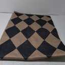 Lahome Checkered Easy Jute 5x7 Area Rugs, Washable Outdoor Patio Rug for Living Room Diamond Indoor Outdoor Carpet, Farmhouse Geometric Non Slip Black Carpet for Backyard Dining Room (Black/Checkerboard -2)