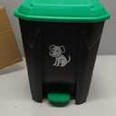 20L/5 Gallon Outdoor Dog Poop Trash Can, Lid Odor Control, Hands-Free Pedal, Removable Inner Bin, Poop Bag Dispenser, Includes Poop Bags and Trash Bags for Inner Bin. Back Yard, Porch, Deck, Garage