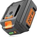 20V 6.0Ah Lithium Battery Replace for Worx 20V Power Share Battery, Compatible with Worx 20 Volt WA3575 WA3525 WA3578 WA3520 WA3742 WG151s WG155s WG251s WG255s WG540s WG545s WG890