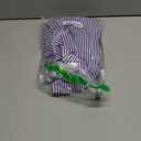 COUXILY Soft Wrinkle-Free Button Down Stretch Shirts for Women, Breathable Moisture-Wicking Casual Work Dress Tops (Large, Purple Stripe)