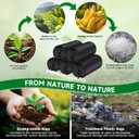 4 Gallon Small Trash-Bags With Handles - Black 4 Gal Mini Garbage Bag 200 Count Biodegradable Unscented 15 Liter Tiny Waste Basket Liners Bathroom Kitchen Office Car Strong Thick Bulk Chenyucheng