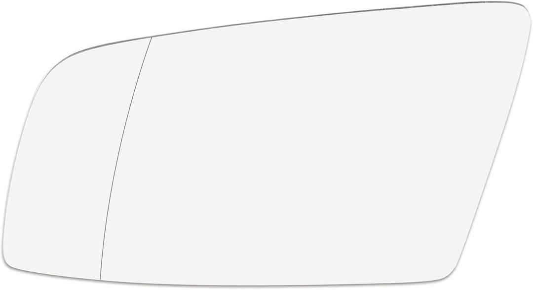X AUTOHAUX Car Rearview Mirror Glass Replacement with Backing Plate Heated Left Side Driver Side for BMW 550i 525i 528i 645Ci