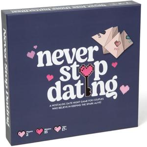 Never Stop Dating - The Ultimate Romantic Date Night Activity Game for Couples - Awesome Gift for Boyfriend, Girlfriend, Husband, Wife, Partner, Engagement or Anniversary. Keep The Spark Alive!