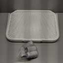 Cat Litter Ramp, Litter Step Footboard Reusable for Lavatory Living Room Bathroom, White