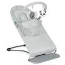 Orzbow Portable Baby Bouncer, Foldable Baby Bouncer Seat with Storage Bag and Removable Play Bar, 3 Recline Positions, 0-12 Months Up to 20lbs, Ergonomic Design, Easy to Wash, Gray