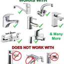 Sink Faucet Hose Sprayer Attachment with 5 Adapters - Dual Function Handheld Bidet - for Feminine Hygiene, Baby Diaper Cleaning & Pet Bathing