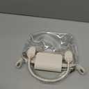 Clear Bag for Stadium Events Small Crossbody Purse Handbags for Concerts Sports Events (White)