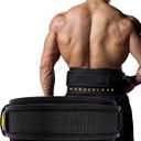 MANUEKLEAR Weight Lifting Belts for Men and Women, Gym Weight Belt with Carabiner Quick Locking, Double-Layer Weightlifting Belt for Workout Squat Powerlifting Deadlift (XL 42-47 in, Dark Midnight Black)