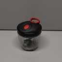 Cambom Manual Food Chopper Vegetable Cutter, Hand String Vegetable Chopper Onions Cutter for Vegetable Fruits Nuts BPA Free Food Safe Material, 900ml Black