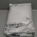 Pinch Pleated Beige White Semi Sheer Curtains 90 Inches Long,Light Filtering Linen Blend Neutral American Farmhouse Curtains with Hooks for Living Room Window Drapes 90 inch Length 2 Panels Set