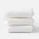 Losa Kute Super Soft Crew Socks Cozy Causal Athletic Socks 6 Pairs (White, M)