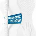 Knee Pillow for Side Sleepers,Memory Foam Leg Pillow for Side Sleeping Between Knees,Knee Cushions for Hip,Back,Joints,Sciatica Pain Relief Pillows,Spinal Alignment Support,White