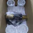 Wall Sconces Set of Two, Hardwired Brown Bathroom Sconces Wall Lighting with Clear Glass, Modern Sconces Wall Decor Set of 2 Bathroom Light fixtures for Mirror Hallway (Bulbs Not Included)