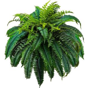 88 Leaves Fake Ferns, Large Artificial Boston Fern, Faux Fern Plants for Home, Office, Garden Indoor Outdoor Decoration(48 inch,1pack)