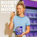 Vybe Daily Nootropic Gummies  8-in-1 Mushroom & Adaptogen Brain Supplement for Focus, Energy, and Mood with Lion's Mane, Cordyceps, Reishi, Chaga, Ashwagandha (Blueberry, 60-Count)