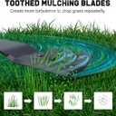 Grasscool S100 42 inch Mower Mulching Blades Replace John D-eere GY20850 for D130 D105 D110 D100 D125 E100 LA125 LA115 LA105 42'' Deck Lawn Tractor Riding GX22151