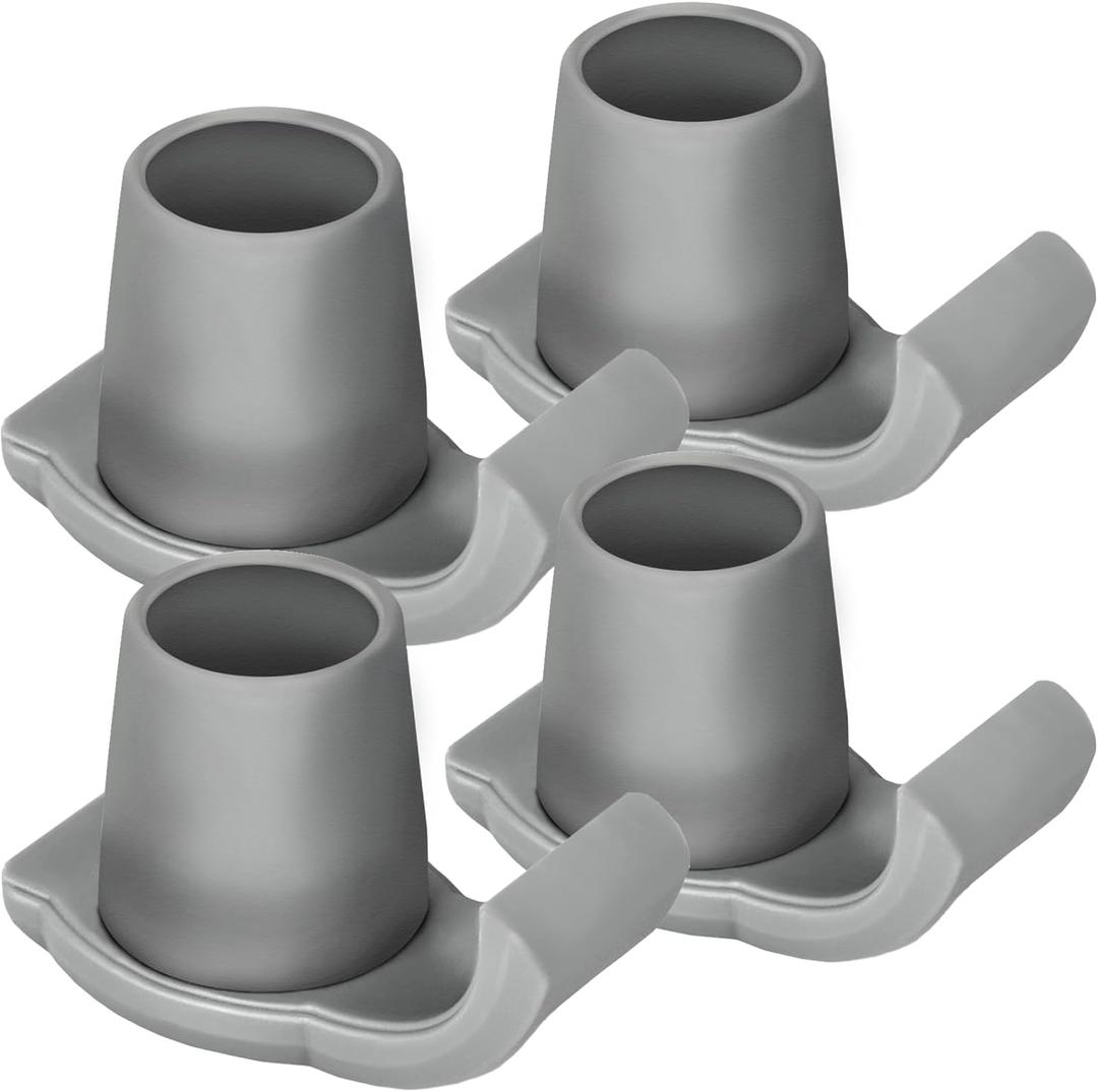 Dotday 4 Pack Walker Skis Glides for Folding Walkers, Essentials Universal Walker Accessories for Seniors, Mobility Aid Accessory for Seniors (Gray)