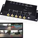 Auto Wayfeng WF IR Control 4 Cameras Video Control Car Cameras Image Switch Combiner Box for Left View Right View Front Rear Parking Camera Box