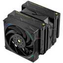 Thermalrlght Royal Pretor 130 Ultra Black CPU Cooler, 7 Heat Pipes Heatsink CPU Cooling, Black Brushed Top Cover, for Intel LGA115X/2011/1700/1851,AM4/AM5 Platforms,Double Towers and Fans Cooler