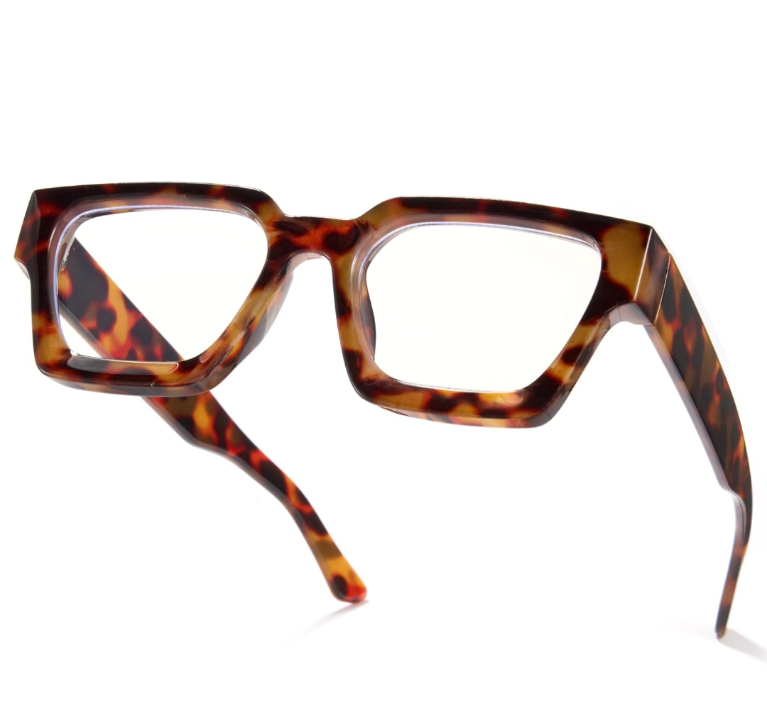 LIVHO Glasses for Women - Computer Glasses 99% Blue Light Blocking - Fashion Rectangle TR90 Frame Eyeglasses