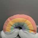 JIANEEXSQ Cloud Rainbow Shaped Pillow Home Decorative Creative Cushion Plush Stuffed Pillow Candy Color Cushion 00112021