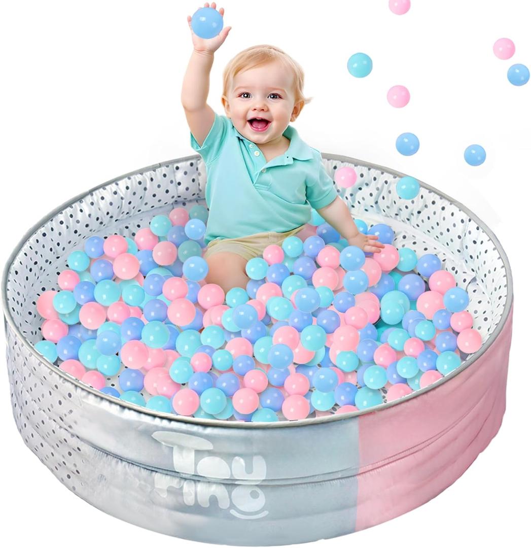 Baby Ball Pit for Toddlers with Balls Included and Double Function with Two, Baby Play Mat, Ball Pit for Babies, Piscina de Pelotas para Bebes, Ballpit, Corrales para Bebes